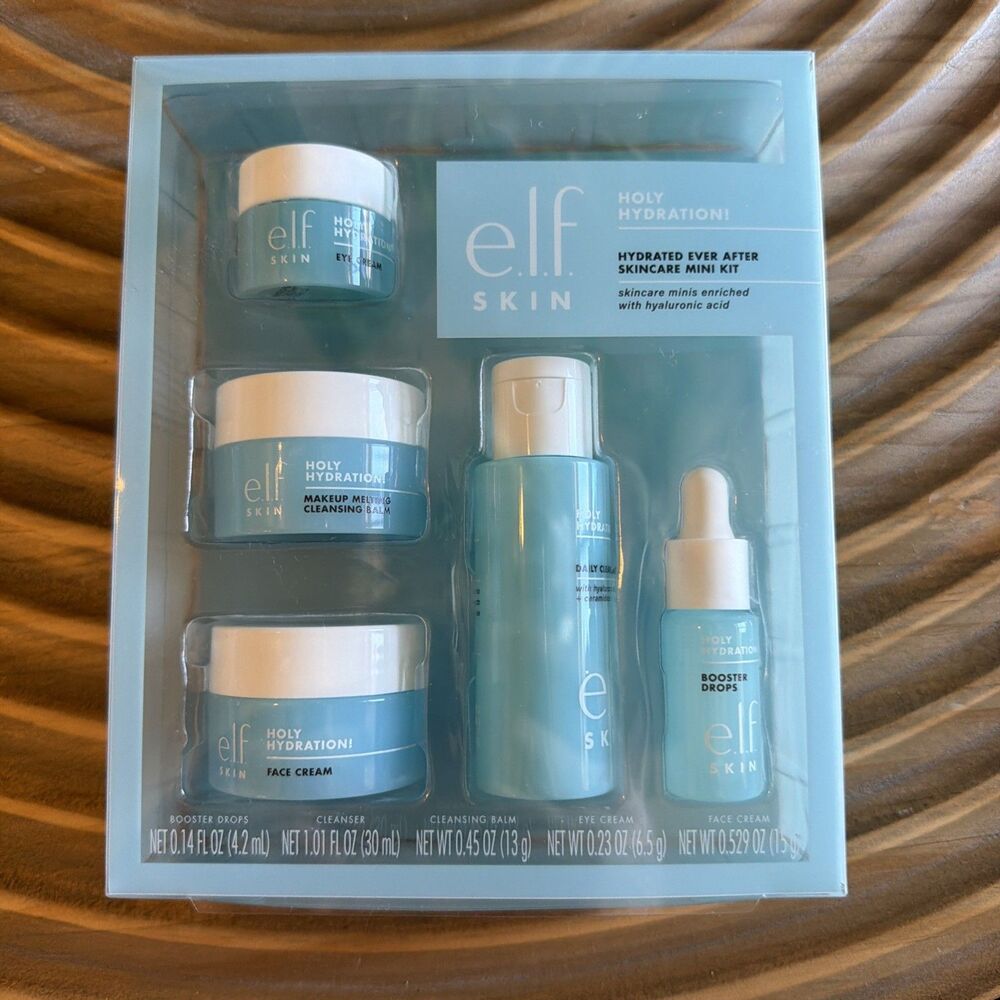 NEW e.l.f. SKIN Hydrated Ever After Skincare Mini Kit - 5pc Set